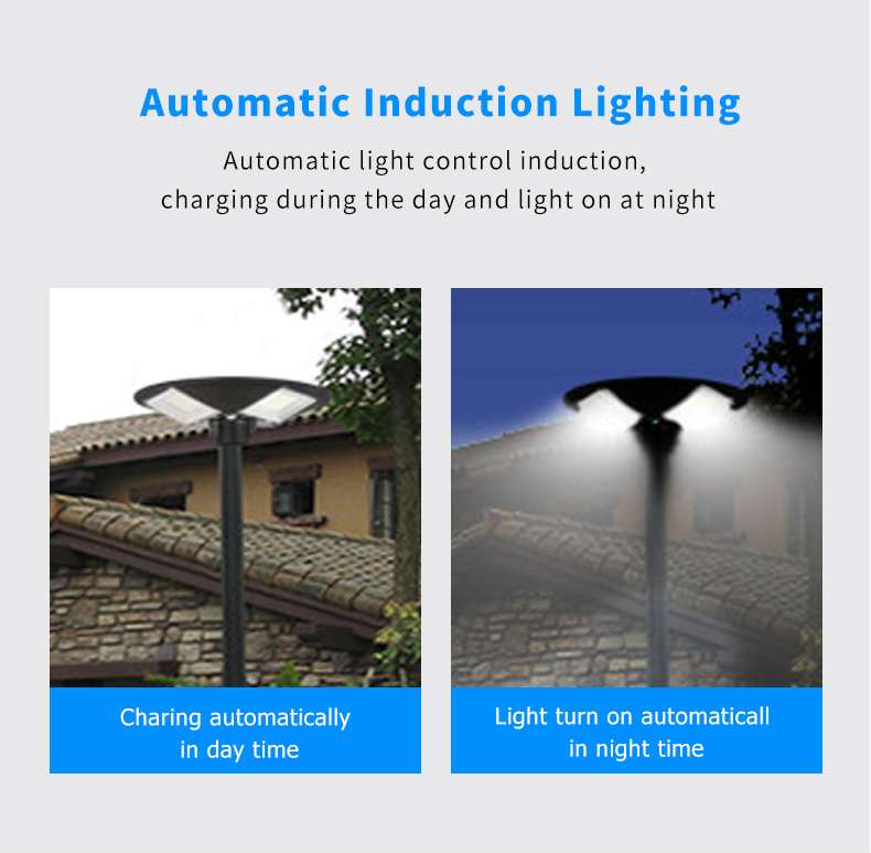 1200W Solar UFO Motion Sensor All in one Solar Garden Street Light With Remote Control