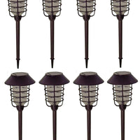 Energizer LED 8 Piece Large Solar Pathway Lights Aluminum with glass |