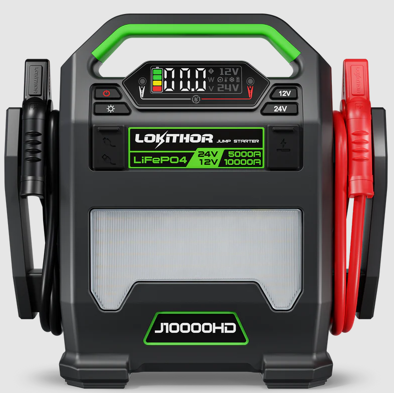 LOKITHOR J10000HD 12V 10000 Amp and 24V 5000 Amp Jump Starter
