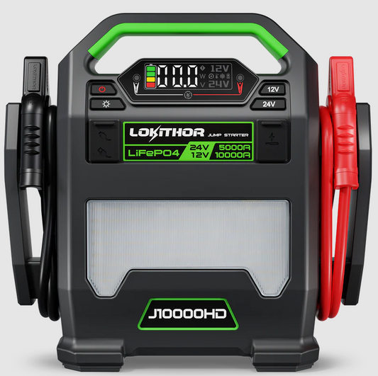 LOKITHOR J10000HD 12V 10000 Amp and 24V 5000 Amp Jump Starter

