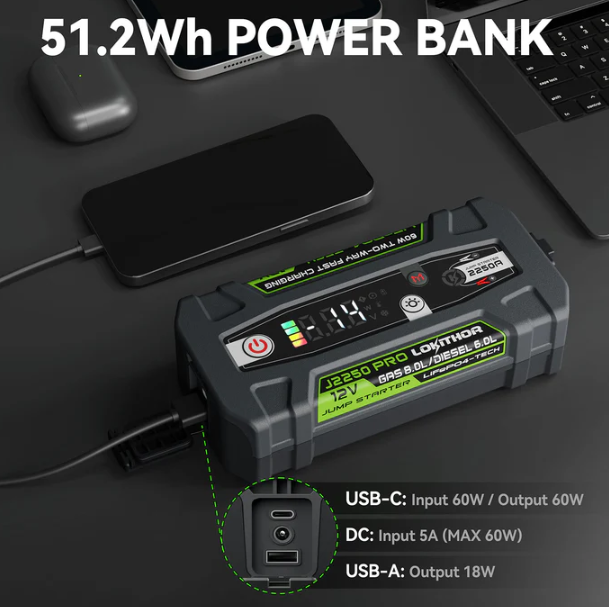 LOKITHOR J2250 PRO Jump Starter 2250Amp bb