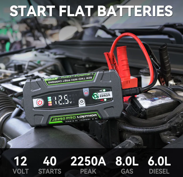 LOKITHOR J2250 PRO Jump Starter 2250Amp bb flat