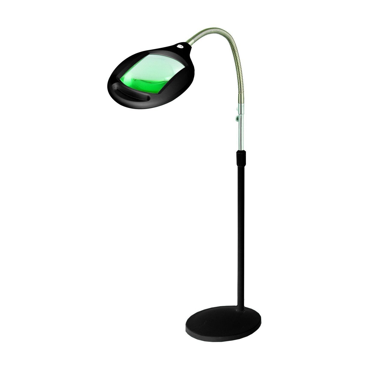 LightView Pro 8X10 - Full Page Magnifying Floor Lamp - Hands Free Magnifier with Bright LED Light for Reading - Flexible Gooseneck Holds Position