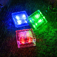 6-Pack Solar Powered Ice Bricks Path Lights