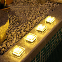 6-Pack Solar Powered Ice Bricks Path Lights