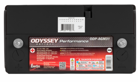 ODYSSEY Performance Battery ODP-AGM31 (31-925S) top