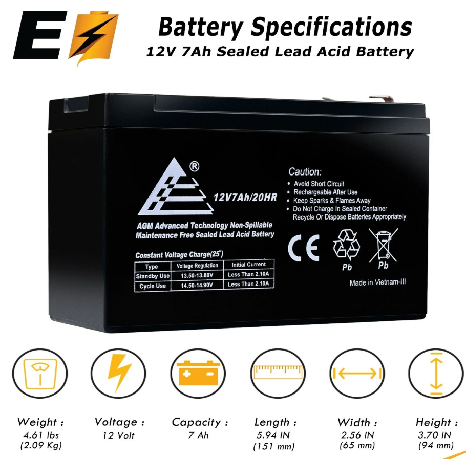 SLA f1 12v 7ah Battery  