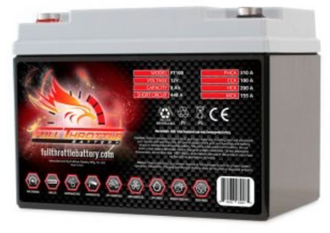 Fullriver FT100 BTX9-BS Battery Full Throttle Series AGM Battery