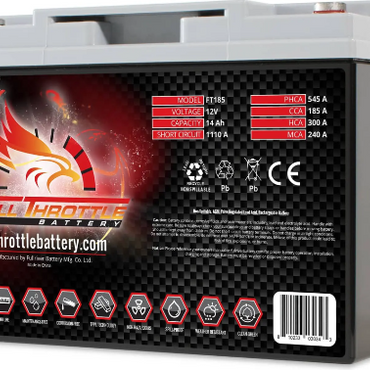 Fullriver FT185 BTX15L-BS Full Throttle Series AGM Battery