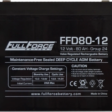 Fullriver FFD80-12 Group Size 24 Full Force Battery