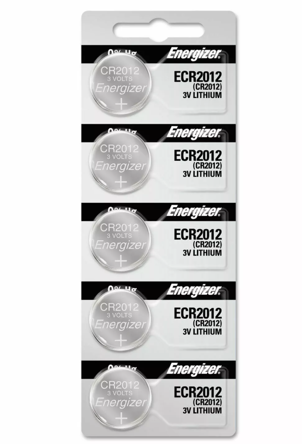 Energizer CR 2012 (5 pack) Lithium Watch Low Drain Battery Long Lasting