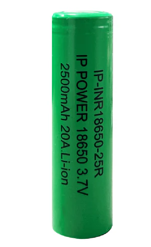 18650 25R Battery 2500mAh 20A - Flat Top - Rechargeable