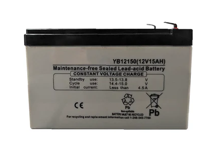 12V 15Ah Sealed Lead Acid Rechargeable Battery