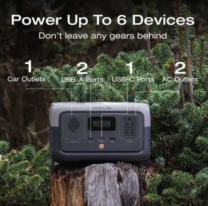 EcoFlow RIVER 2 Portable Power Station 256Wh Generator LFP Certified Refurbished