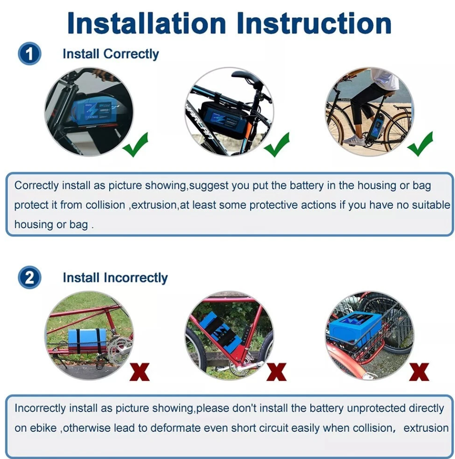 Ebike & Scooter Battery 48v 16ah