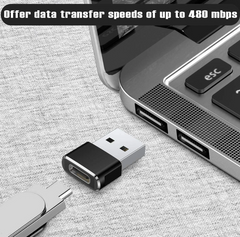 USB C 3.1 Type C Female to USB 3.0 Type A Male Port Converter Adapter (2 Pack)