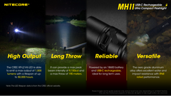 Nitecore MH11 USB-C Rechargeable Flashlight
