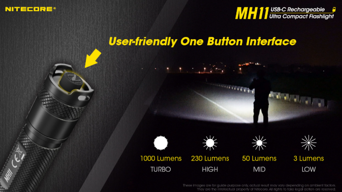 Nitecore MH11 USB-C Rechargeable Flashlight