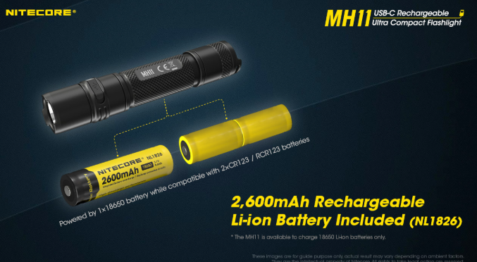 Nitecore MH11 USB-C Rechargeable Flashlight