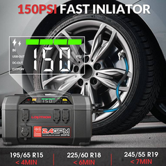 Lokithor AW401 2500A Jump Starter + Air Compressor + 200 PSI Water Pump