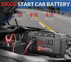 Lokithor AW401 2500A Jump Starter + Air Compressor + 200 PSI Water Pump