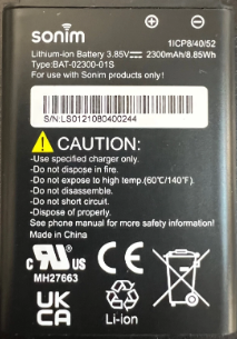 Sonim XP3 Plus XP3900 BAT-02300-01S