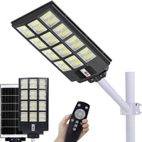 1200W LED Solar Street Light Motion Sensor, 100000LM IP65 Waterproof Solar Security Flood Lights Outdoor with Remote Control, Dusk to Dawn Solar Lights Lamp