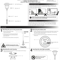 Energizer 12 Pack Solar Pathway Light Set 15-Lumen