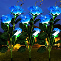 Solar LED Rose Flower Light (2 Pack)