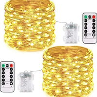 Solar String Lights Outdoor, Waterproof Solar Fairy Lights with 8 Lighting Modes