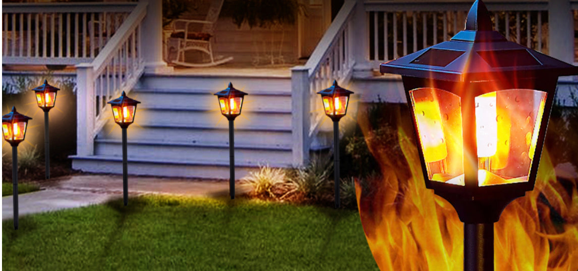 SmartYard Solar Garden Lights - Torches Outdoor Patio Decor Lighting 43