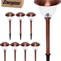 Energizer 10 Pack Solar Pathway LED Lights Outdoor-15 Lumen