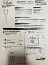 Threshold  Gunmetal Solar Outdoor Integrated LED 10-Lumens Warm White Landscape Pathway Light - 6 Pack