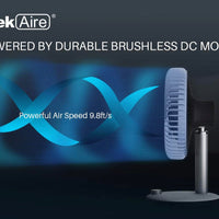 Geek Aire 7 inch 5200mAh Rechargeable Table / Portable Fan with Powerful and Quiet Brushless DC Motor