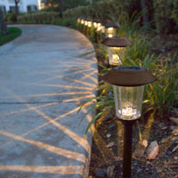 SmartYard Bronze 8-Piece Large Solar Pathway Lights - Changing Color Model SGL-13119