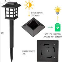 Solar Pathway Lights - Waterproof Outdoor Solar Lights 12 Pack