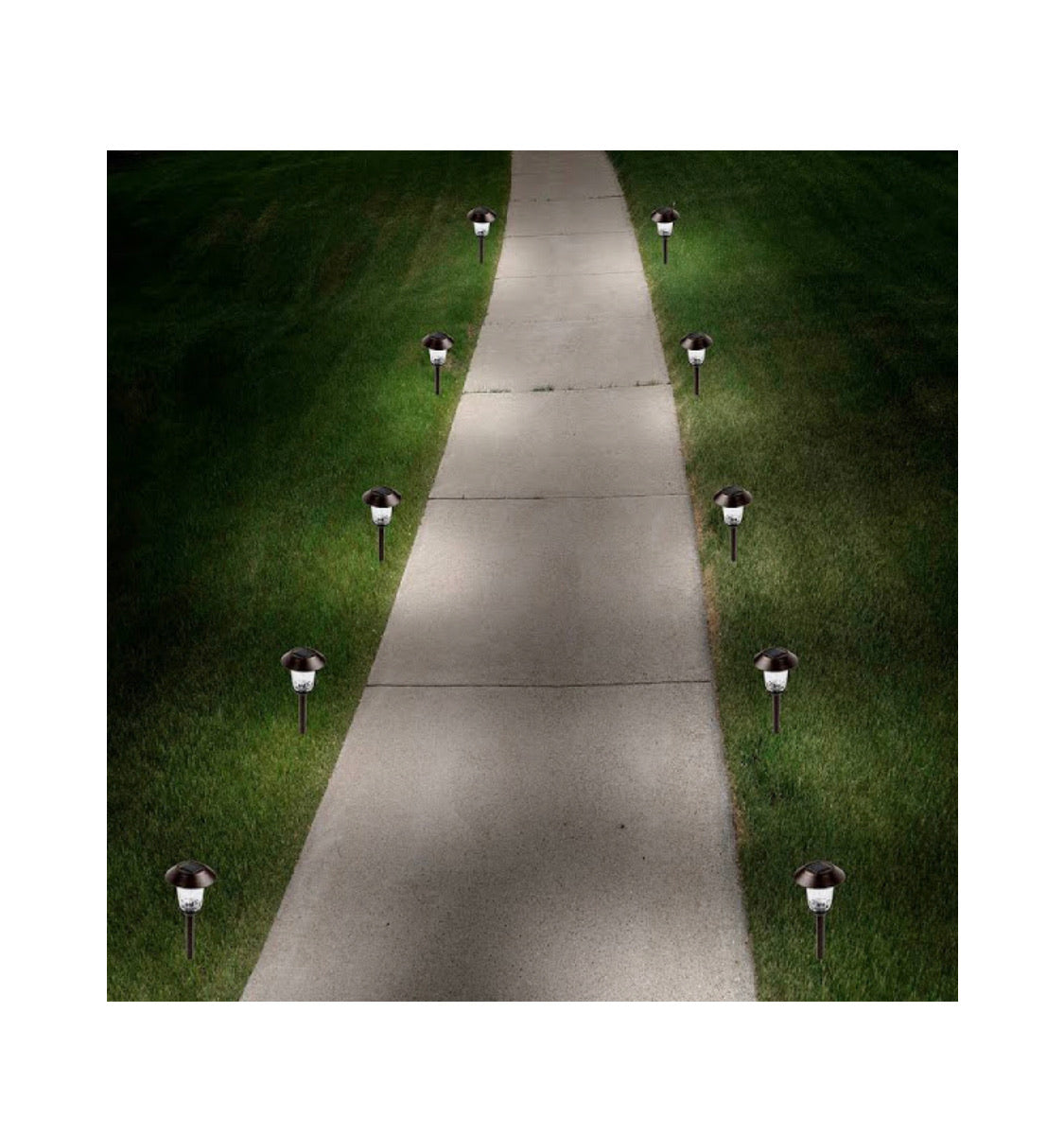 Member's Mark Solar LED Pathway Lights, Oil-Rubbed Bronze  (6 Pack)