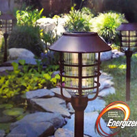 Energizer LED 8 Piece Large Solar Pathway Lights Aluminum with glass |