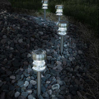 New Alpan Solar Powered Stainless Steel Path LED Lights (12-Pack)