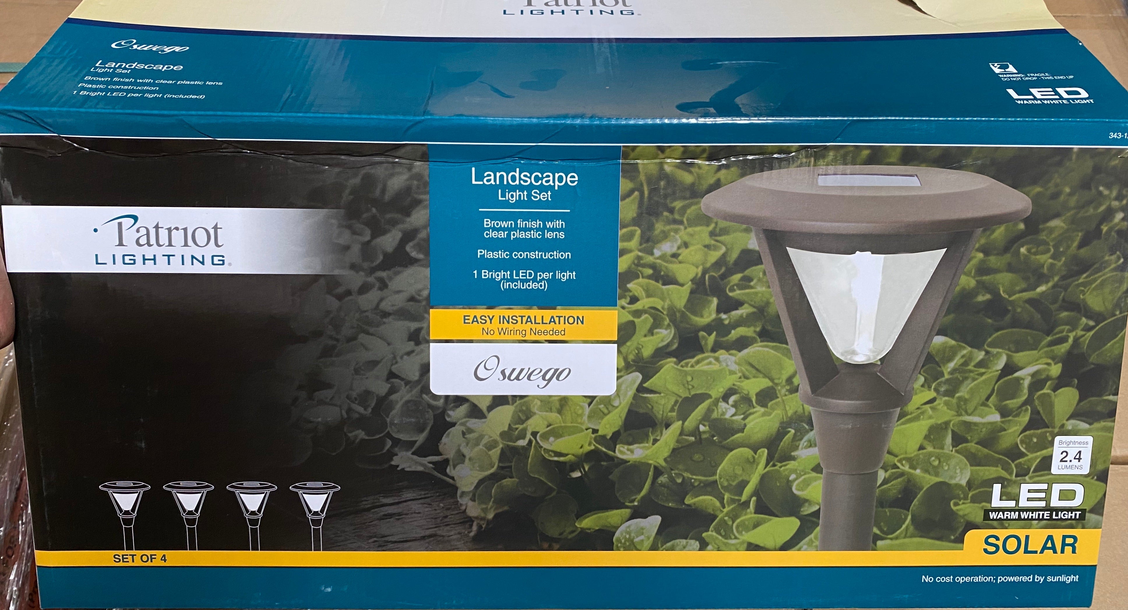 New Patriot Oswego Solar Lights 8-Pack