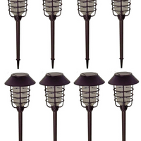 Energizer Grill Solar LED Pathway Lights - Oil-rubbed Bronze 4 Pack