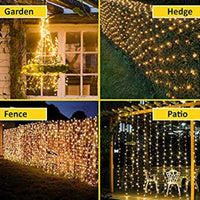 Solar String Lights Outdoor, Waterproof Solar Fairy Lights with 8 Lighting Modes