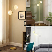 EDISHINE Modern Globe Floor Lamp, Dimmable Mid Century Floor Lamps