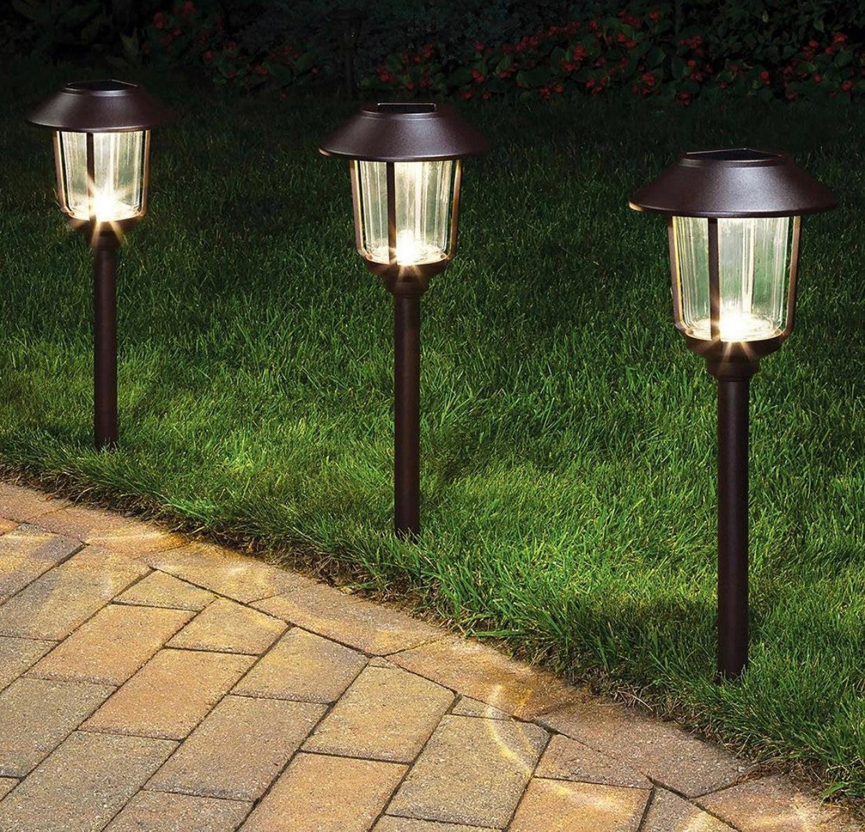 Smartyard Solar LED Large Pathway Lights 10 Lumen  - 6 Pack