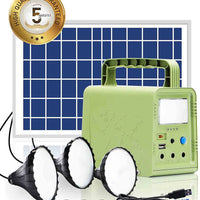 Solar Generator - Portable Power Station for Emergency ,Solar Powered Generator With Panel Including 3 Sets LED Light