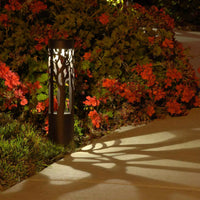 SmartYard 10-Lumen Solar Bollard Light with Tree Design LED 2-Pack