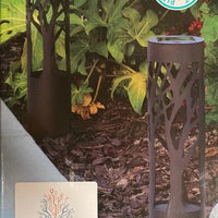 SmartYard 10-Lumen Solar Bollard Light with Tree Design LED 2-Pack