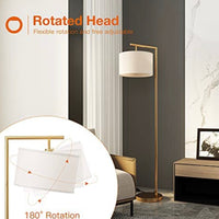 Modern Floor Lamp, Classic Standing Lamp Reading Standing Light for Bedroom Living Room with LED Bulb