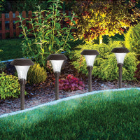 Patriot Silver Solar Powered LED Pathway Light  (Pack of 16 )