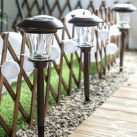 SmartYard Solar LED Large Outdoor Pathway Lights - 8 Pack- Oil Rubbed Bronze